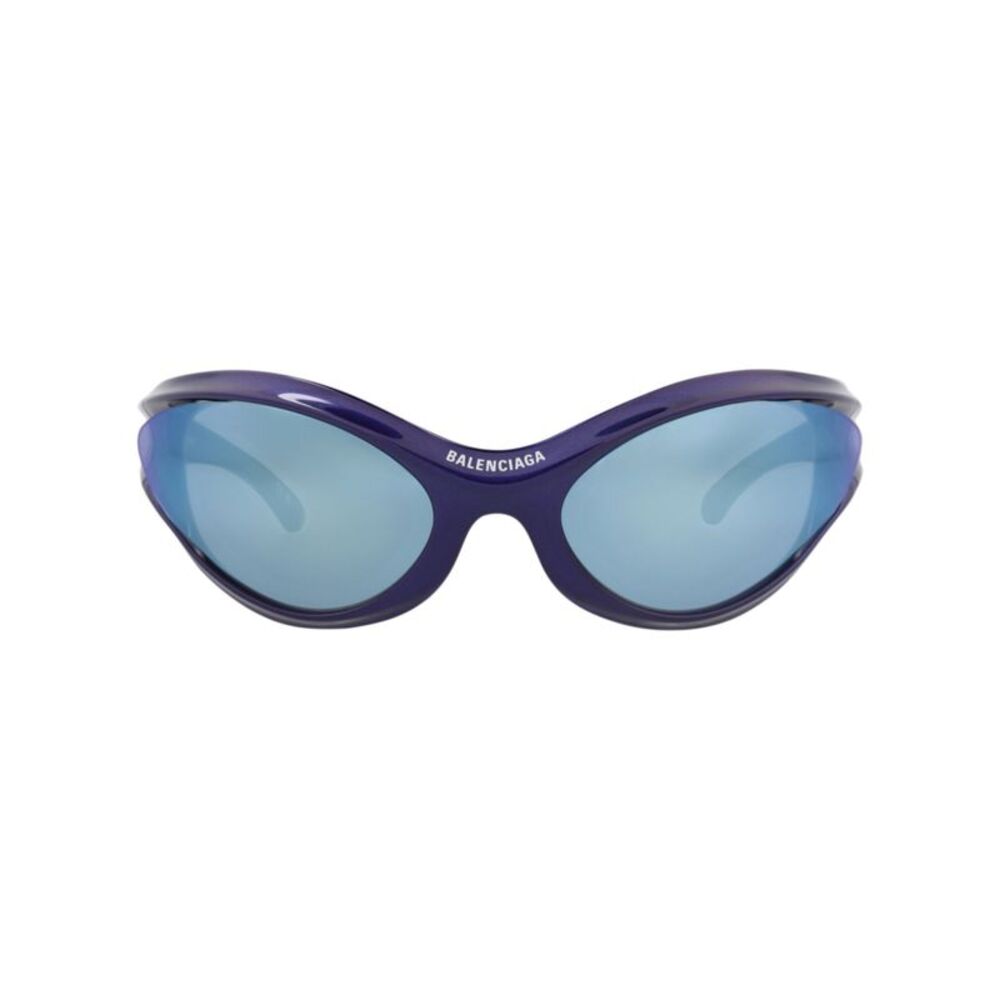 Balenciaga Shield-Frame Bio Injection Sunglasses Blue Unisex-Adult